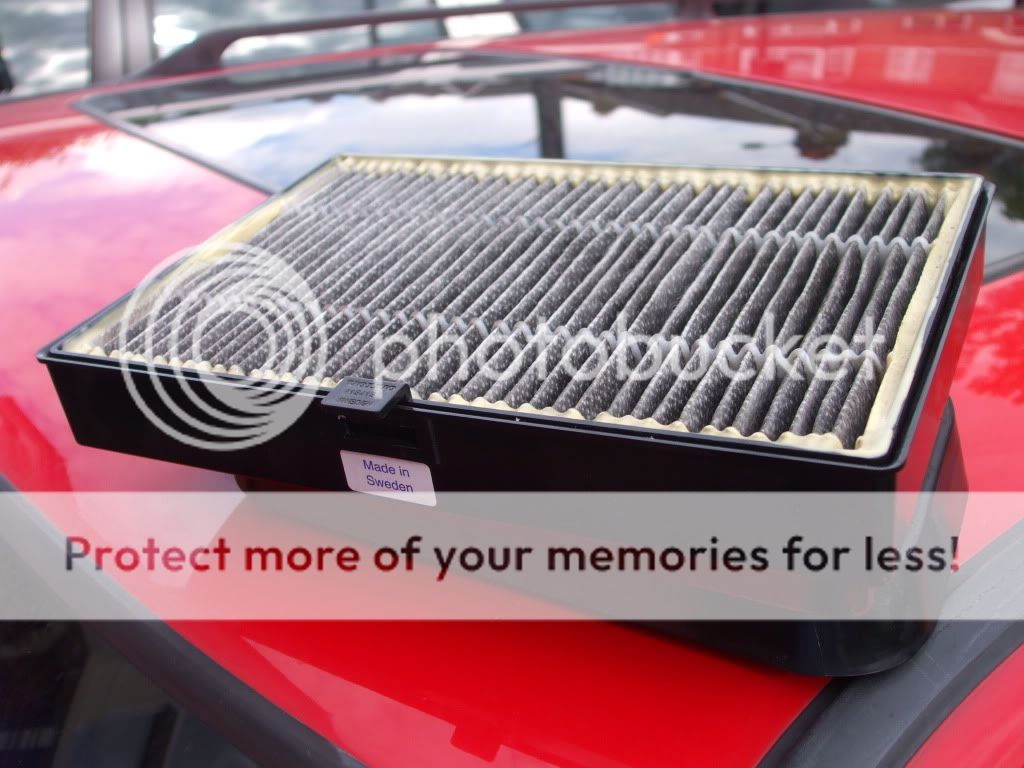 How to replace an 850 pollen filter in pictures